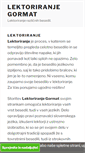 Mobile Screenshot of lektoriranje.gormat.si